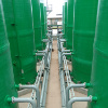 Mud plant tanks, with cable trays visible